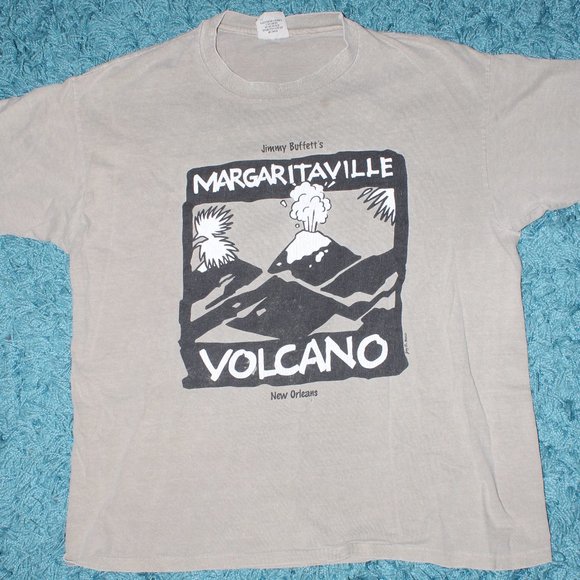 Margaritaville Volcano Tshirt "I don't know where I'm a gonna go" - Picture 1 of 2